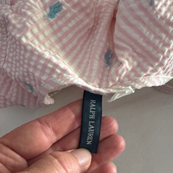 Pink and Green Baby Rompers - Picture 3 of 4